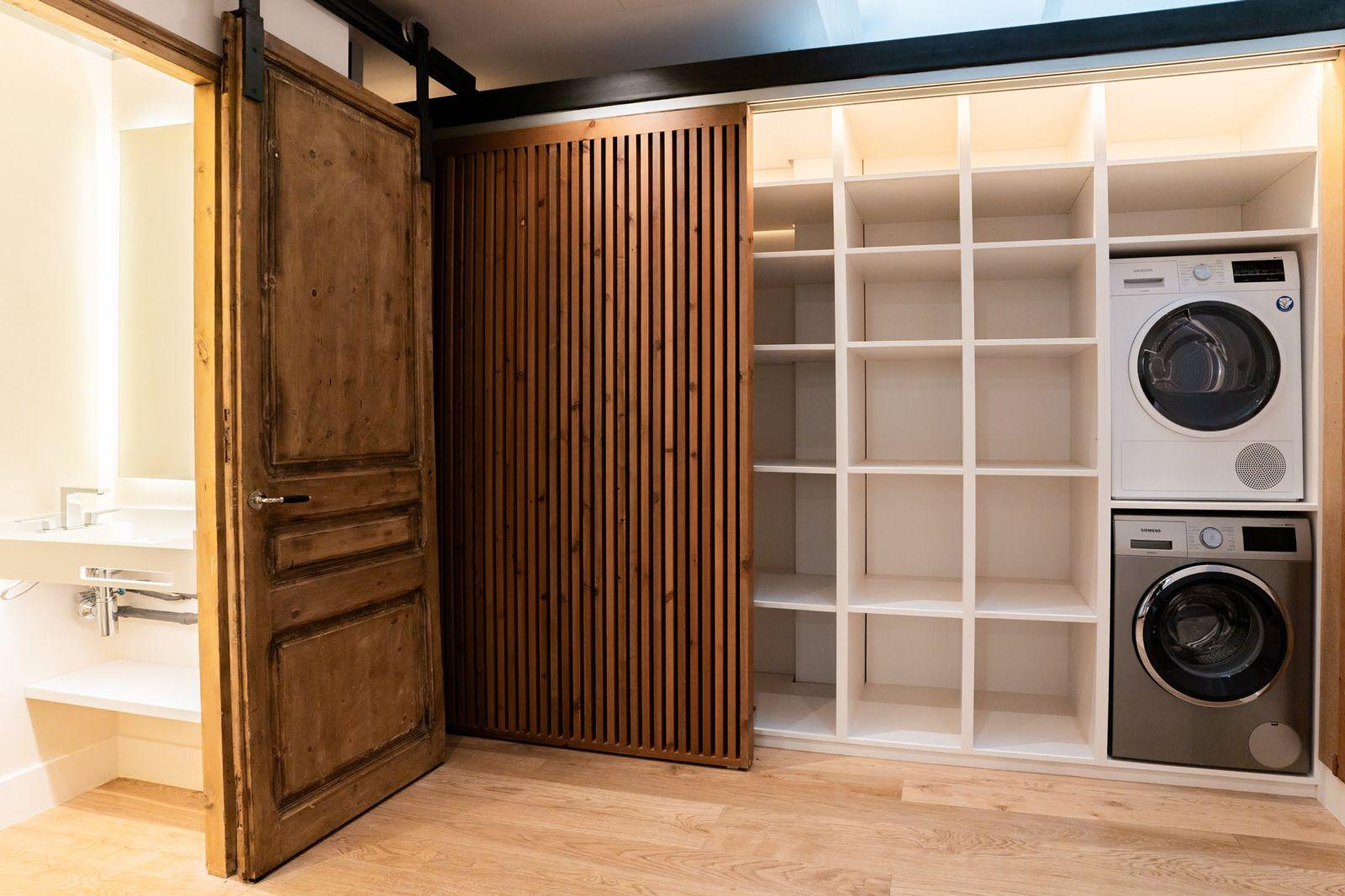 Laundry room with washer and dryer