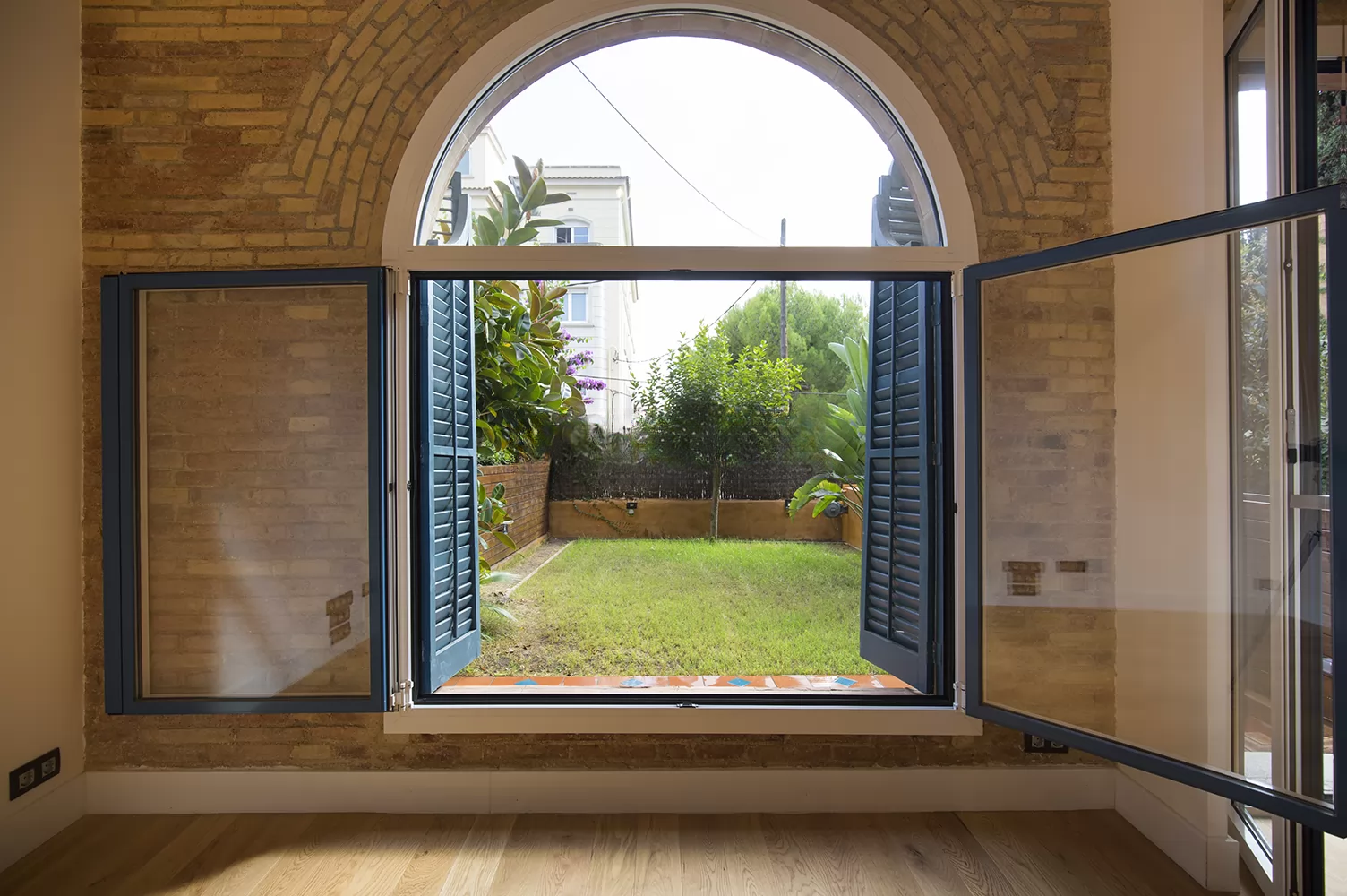 Garden apartment interior